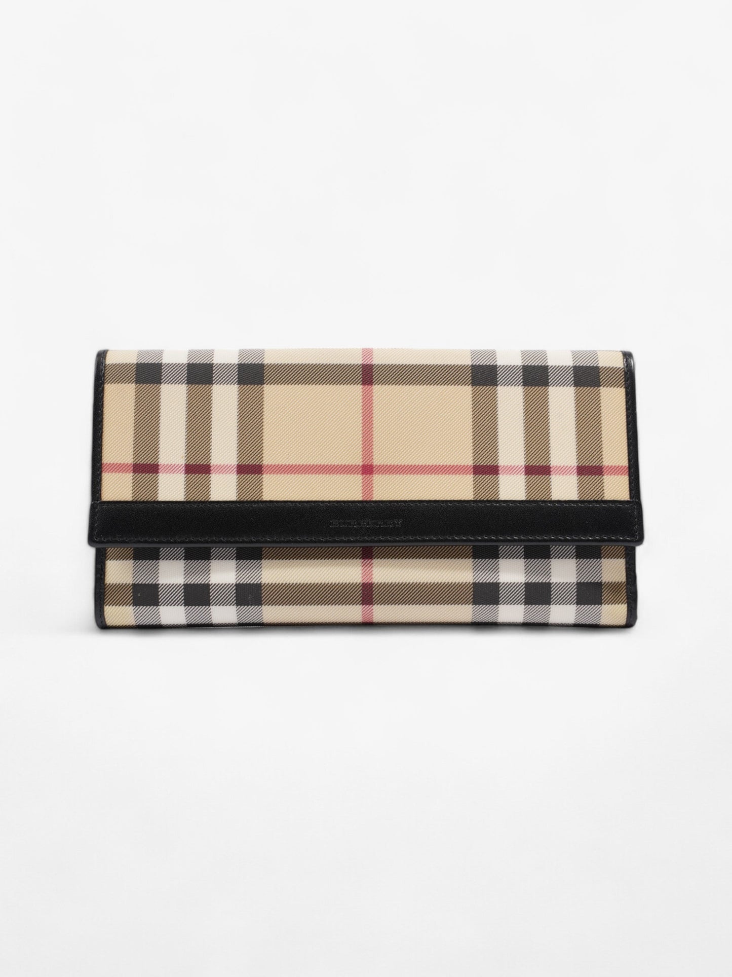 Burberry Long Wallet Nova Check / Black Nylon