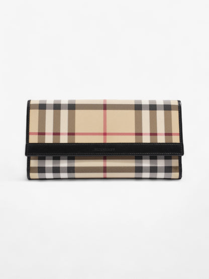 Burberry Long Wallet Nova Check / Black Nylon