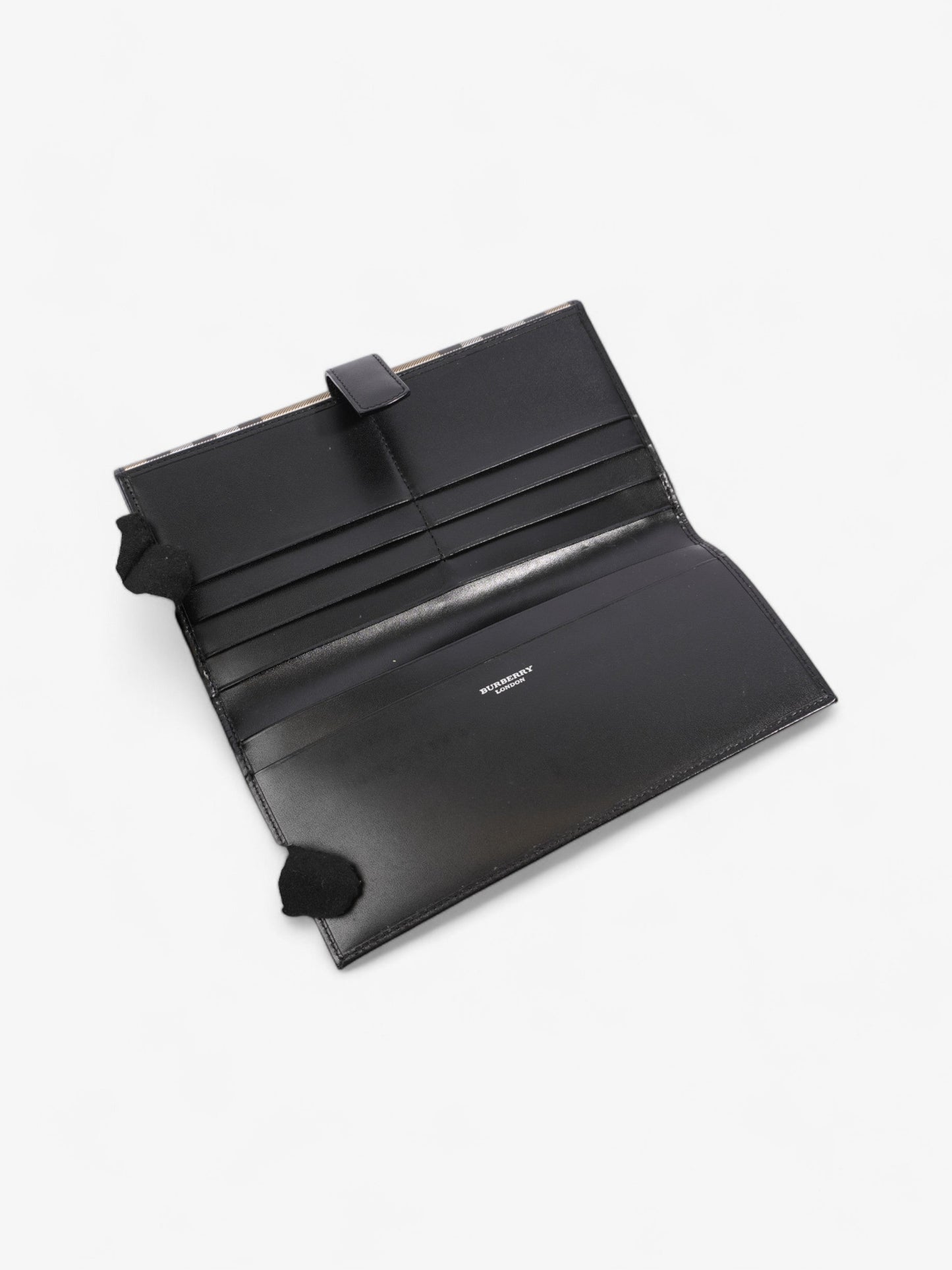 Burberry Long Wallet Nova Check / Black Nylon