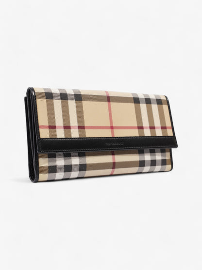 Burberry Long Wallet Nova Check / Black Nylon