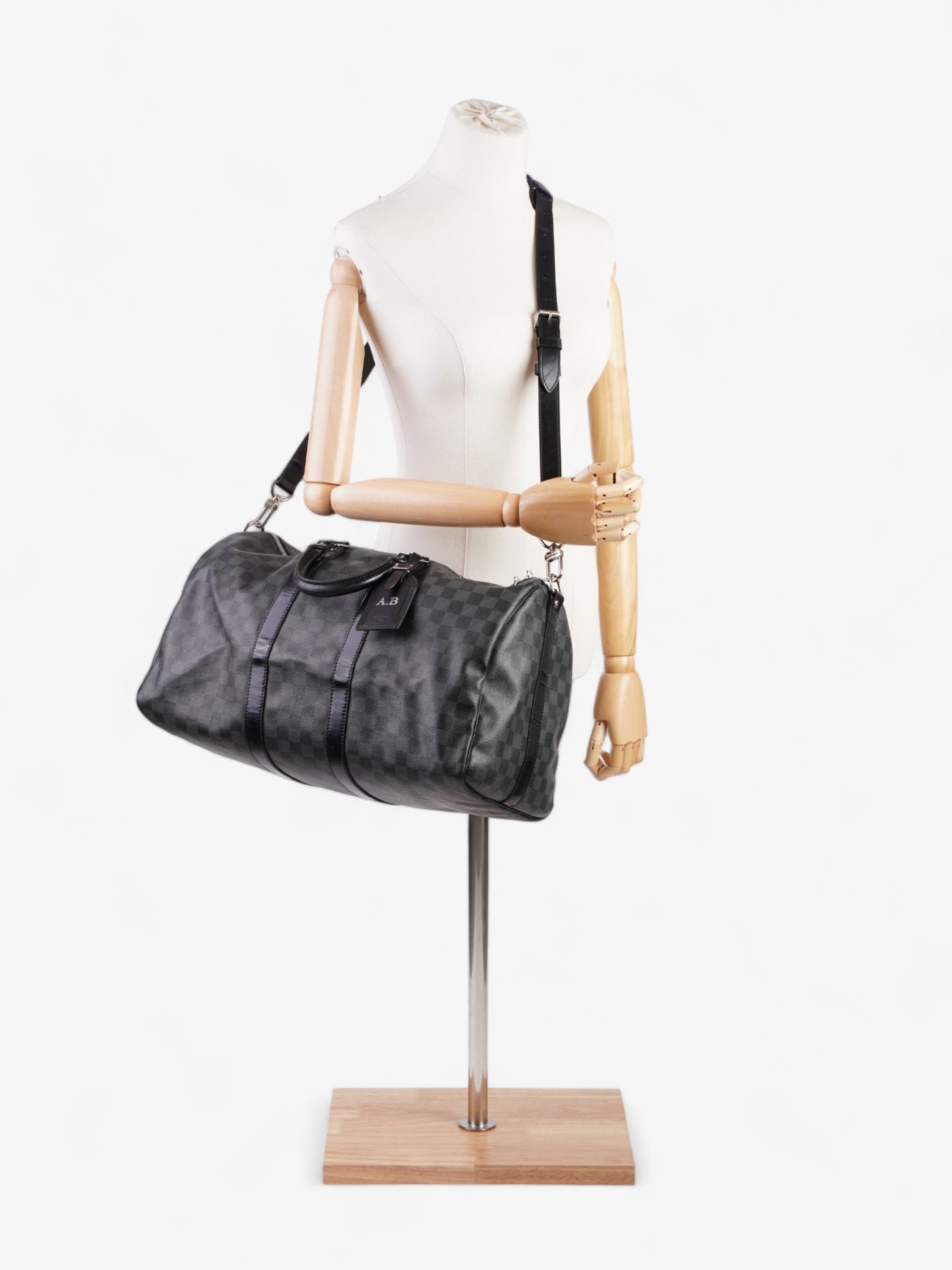 Louis Vuitton Keepall Bandouliere 45 Damier Graphite Canvas