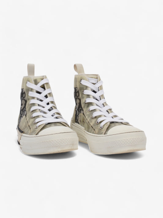 Christian Dior B23 High-tops White  / Grey Oblique Mesh EU 37.5 UK 4.5