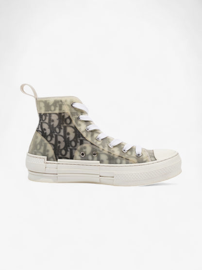 Christian Dior B23 High-tops White  / Grey Oblique Mesh EU 37.5 UK 4.5