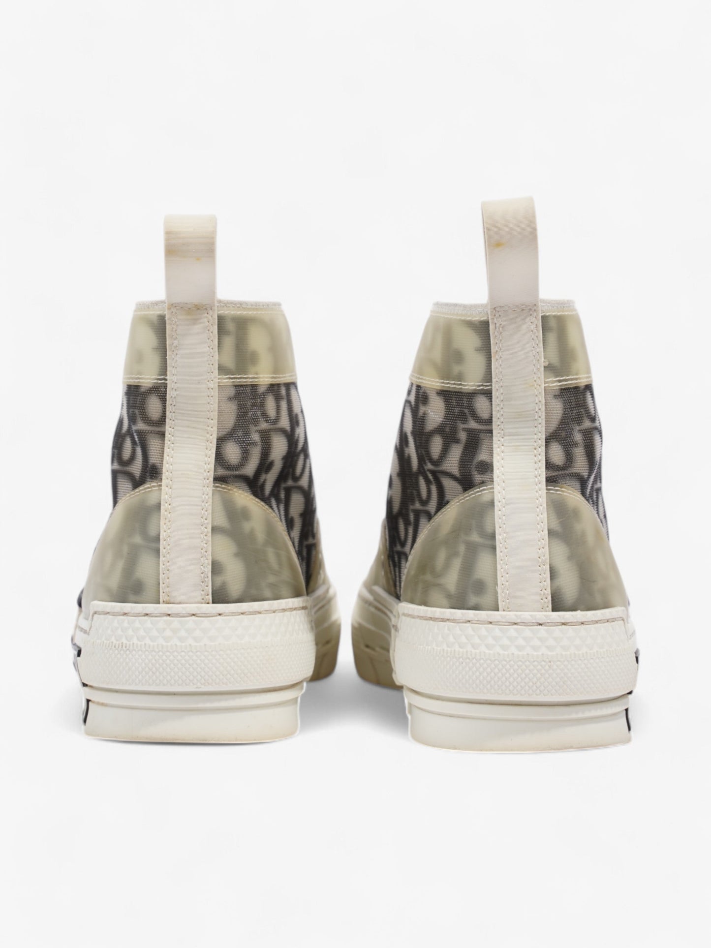 Christian Dior B23 High-tops White  / Grey Oblique Mesh EU 37.5 UK 4.5
