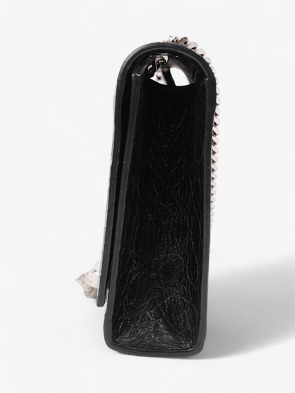 Saint Laurent Kate Tassle Bag Black Embossed Leather Medium