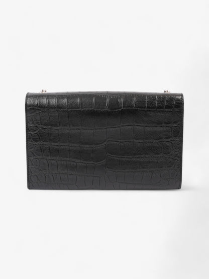 Saint Laurent Kate Tassle Bag Black Embossed Leather Medium