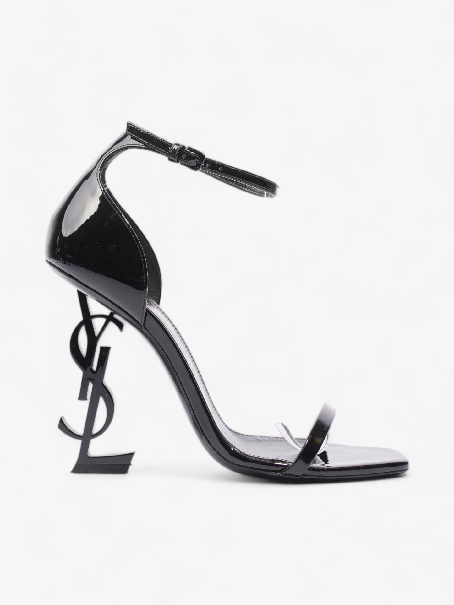 Saint Laurent Opyum 100mm Black Leather EU 37 UK 4