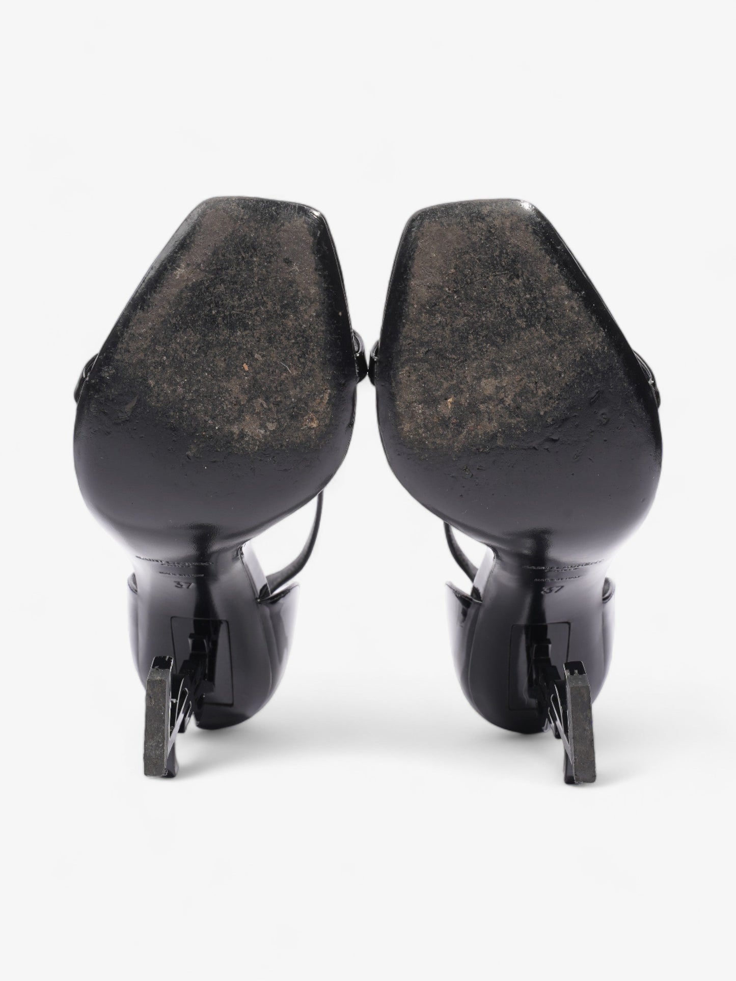 Saint Laurent Opyum 100mm Black Leather EU 37 UK 4