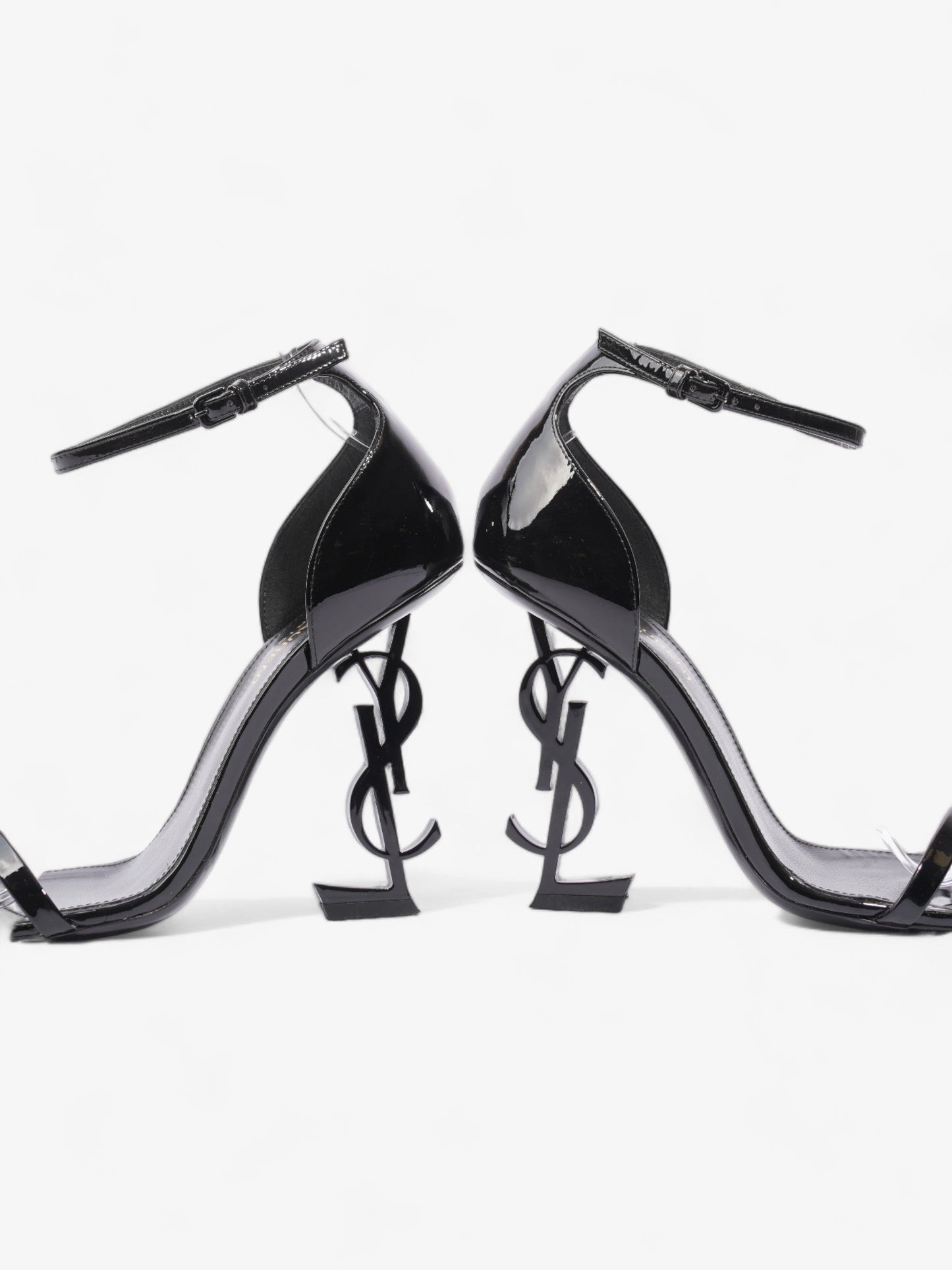 Saint Laurent Opyum 100mm Black Leather EU 37 UK 4