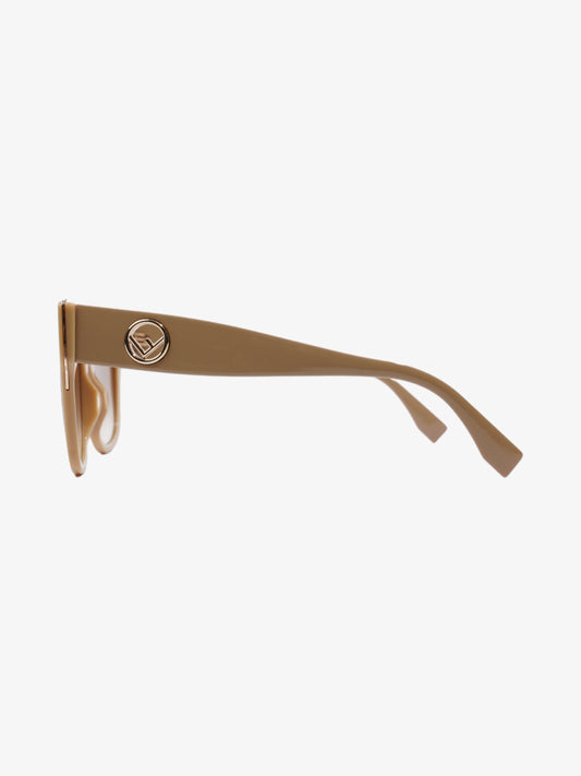 Fendi F is Fendi Sunglasses Beige Acetate 145mm