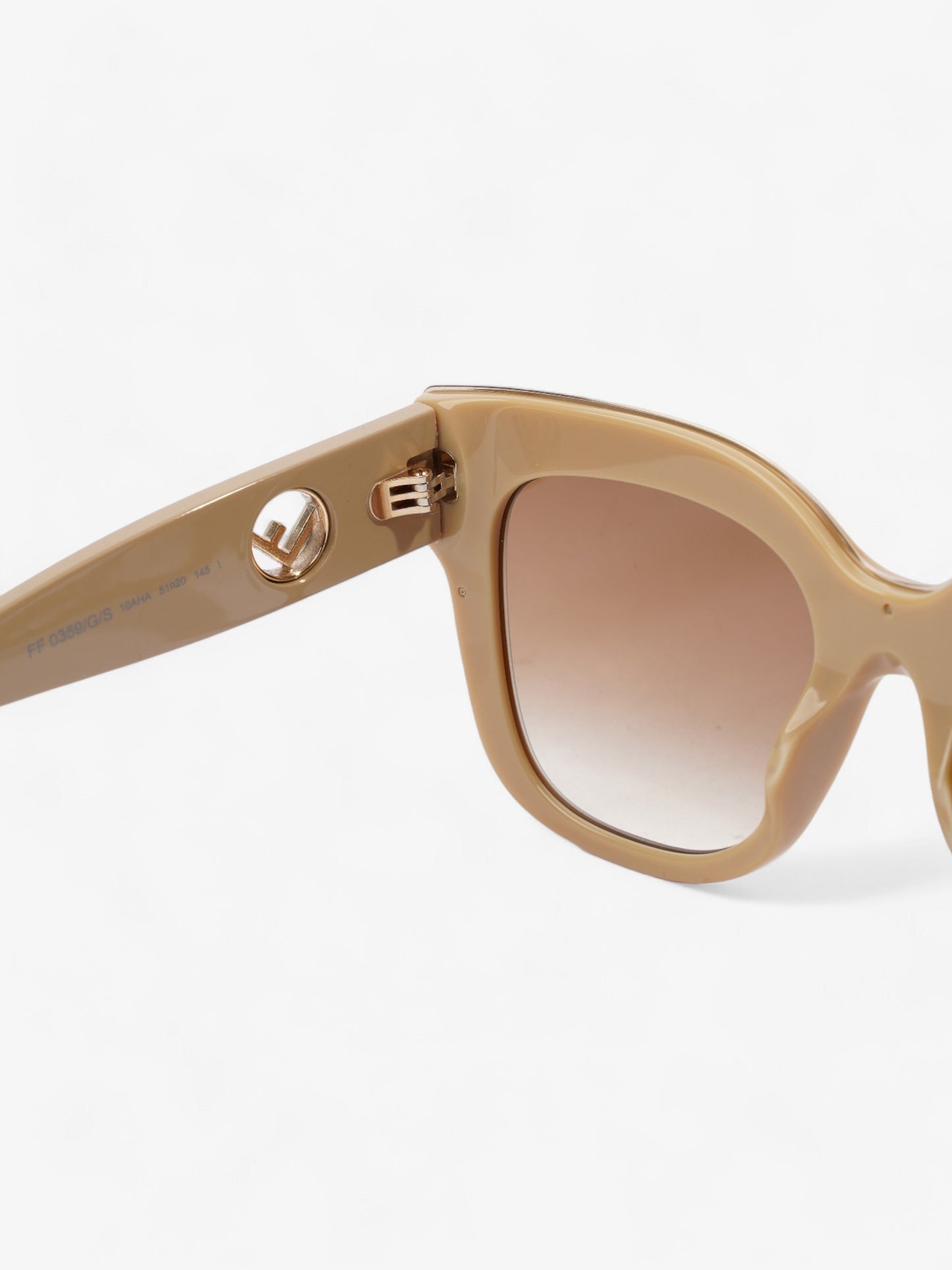 Fendi F is Fendi Sunglasses Beige Acetate 145mm