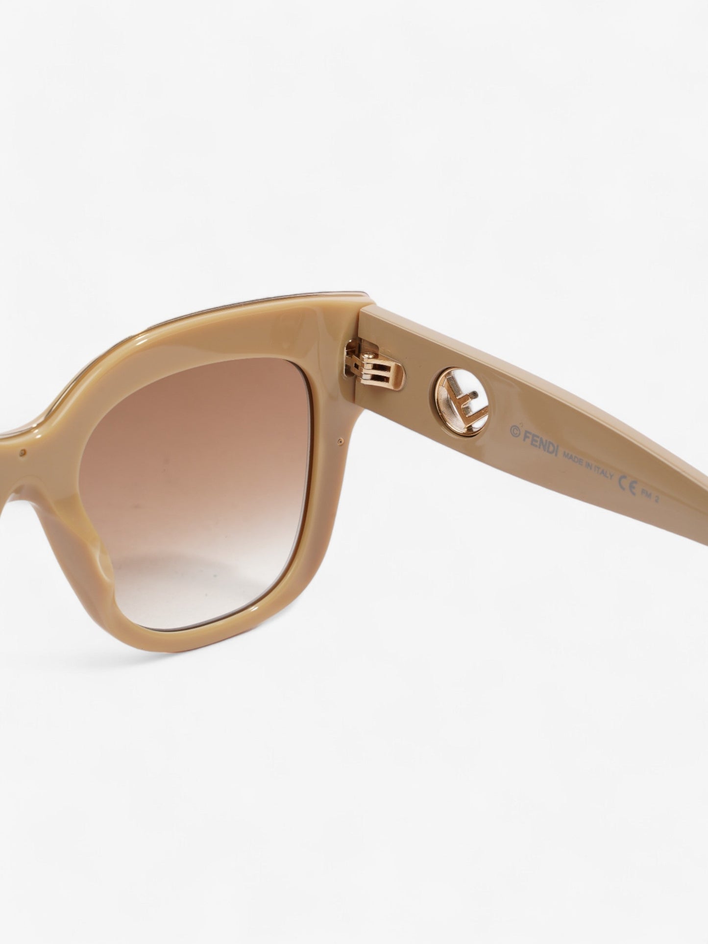Fendi F is Fendi Sunglasses Beige Acetate 145mm