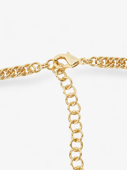 Chanel CC 8 Motif Necklace Gold / Blue Base Metal
