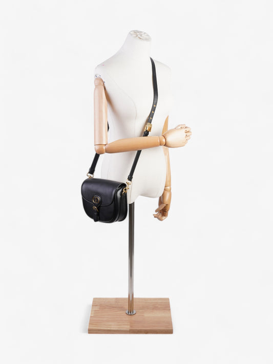 Christian Dior Bobby Flap Black Calfskin Leather Medium