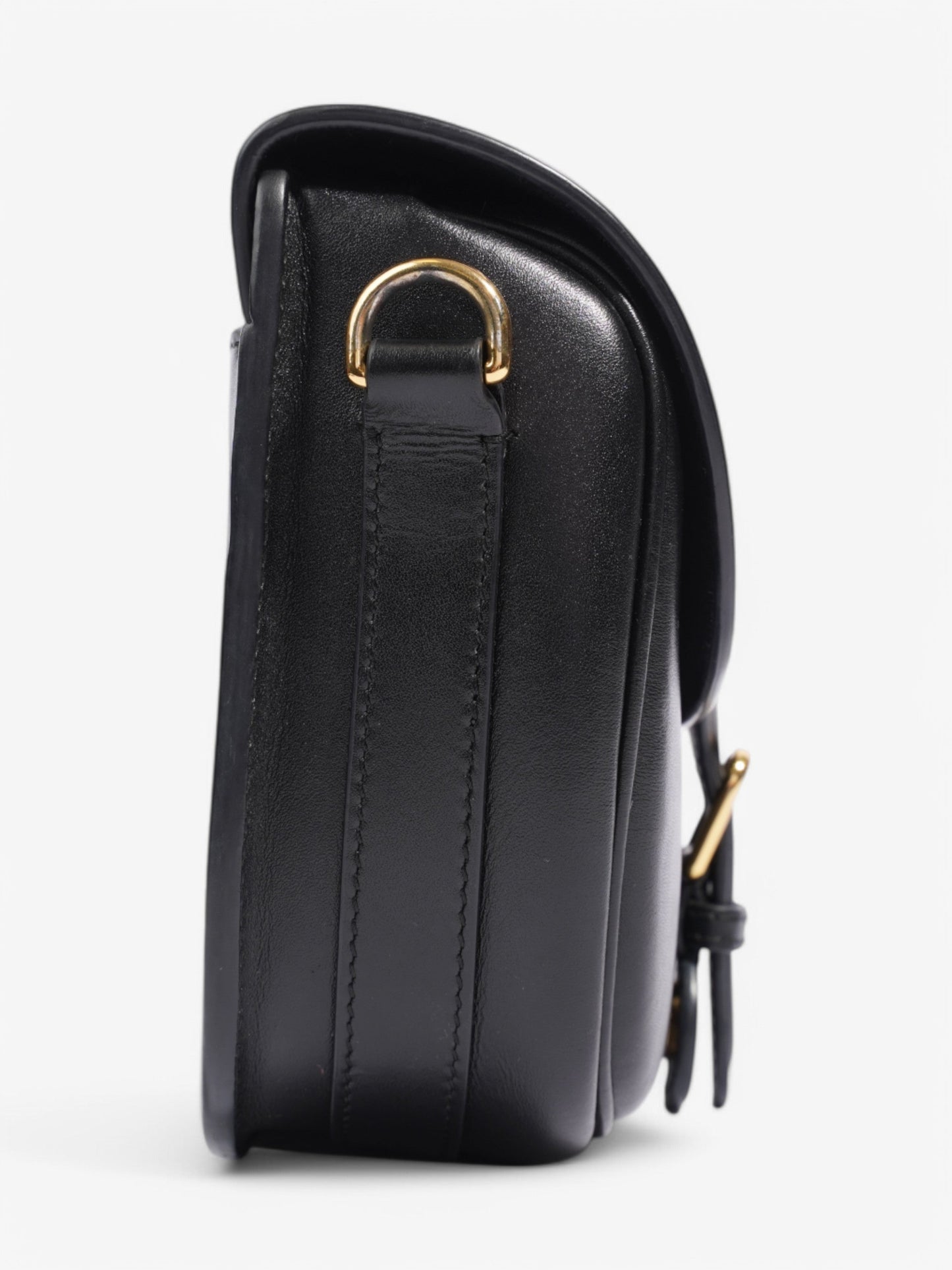 Christian Dior Bobby Flap Black Calfskin Leather Medium