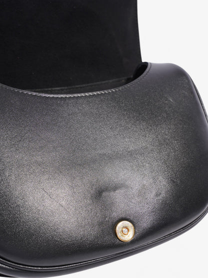 Christian Dior Bobby Flap Black Calfskin Leather Medium