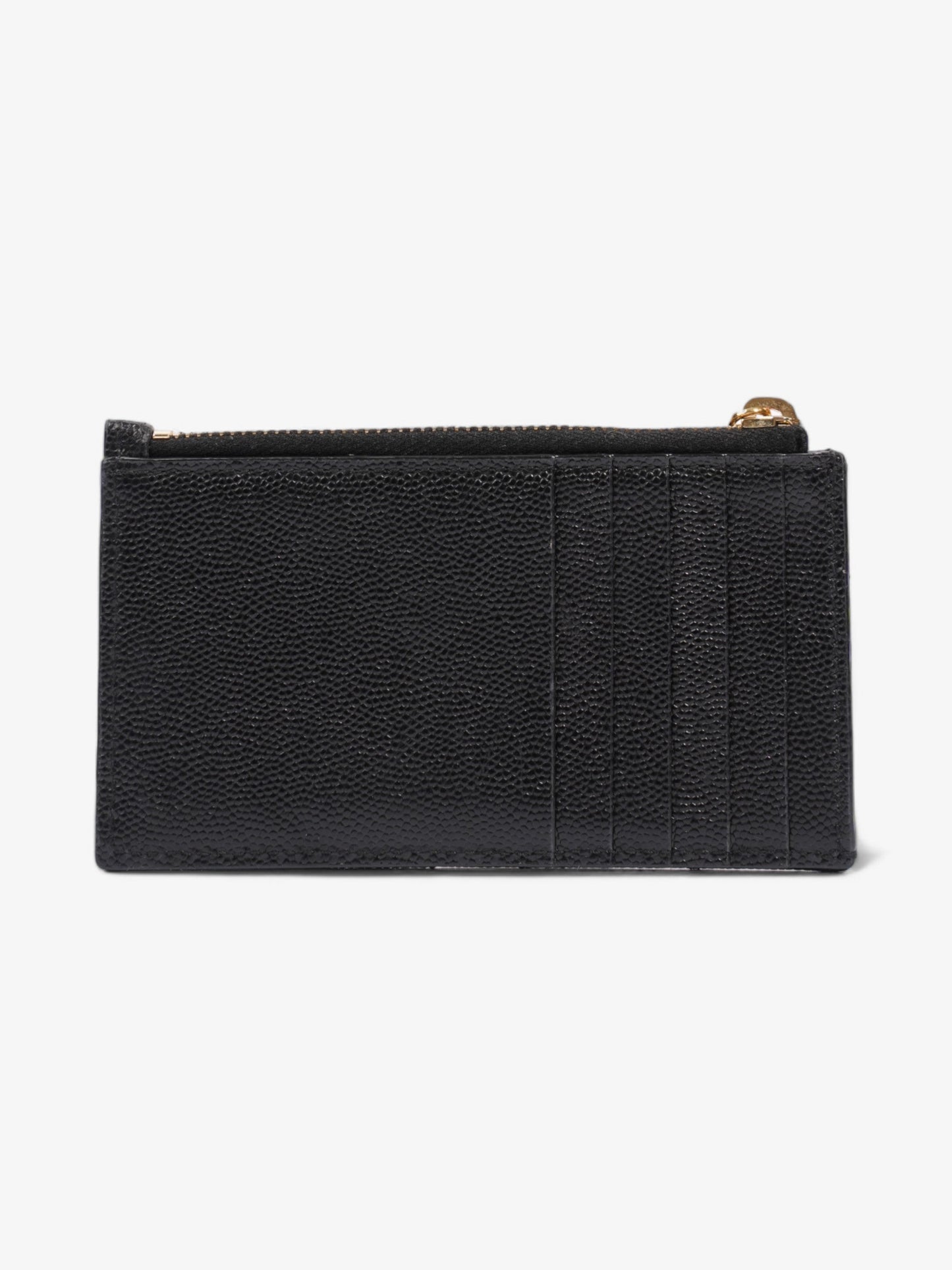 Saint Laurent Fragments Zip Card Case Black Leather