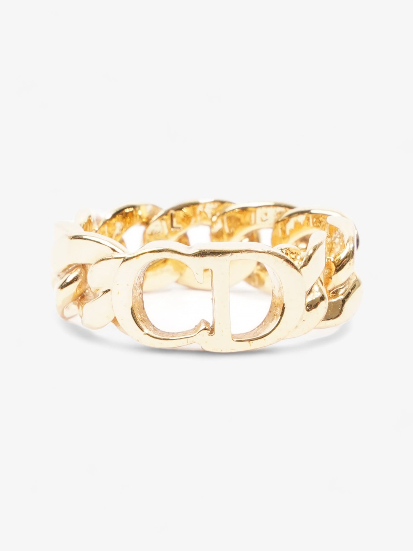 Christian Dior CD Chain Ring Gold Base Metal L (58mm)