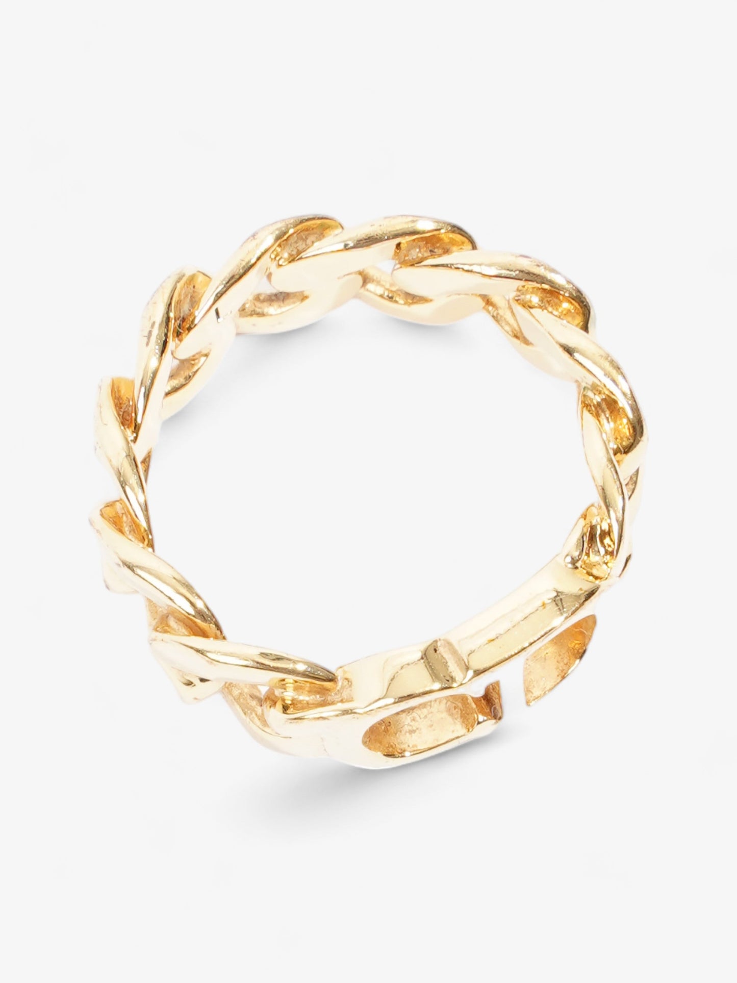Christian Dior CD Chain Ring Gold Base Metal L (58mm)