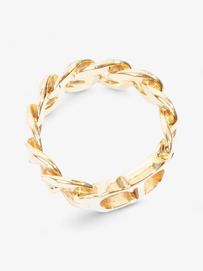 Christian Dior CD Chain Ring Gold Base Metal L (58mm)