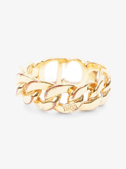 Christian Dior CD Chain Ring Gold Base Metal L (58mm)