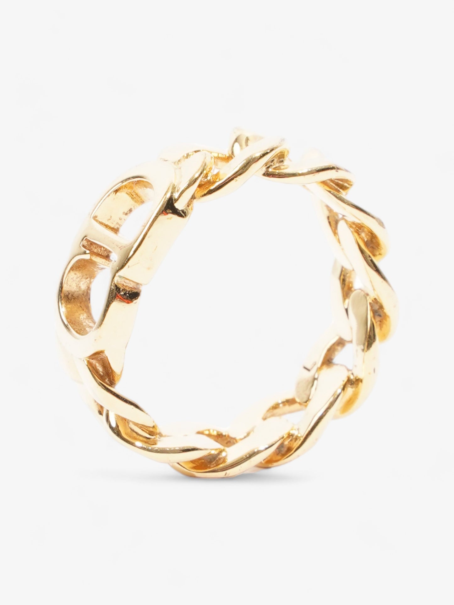 Christian Dior CD Chain Ring Gold Base Metal L (58mm)