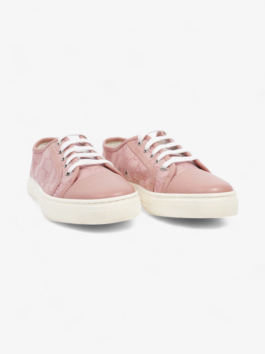 Gucci GG Low-top Sneakers Pink Canvas EU 37.5 UK 4.5