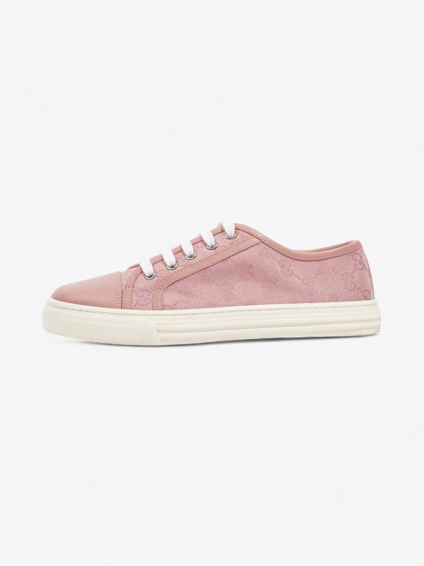 Gucci GG Low-top Sneakers Pink Canvas EU 37.5 UK 4.5