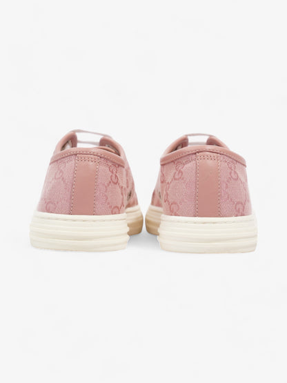 Gucci GG Low-top Sneakers Pink Canvas EU 37.5 UK 4.5