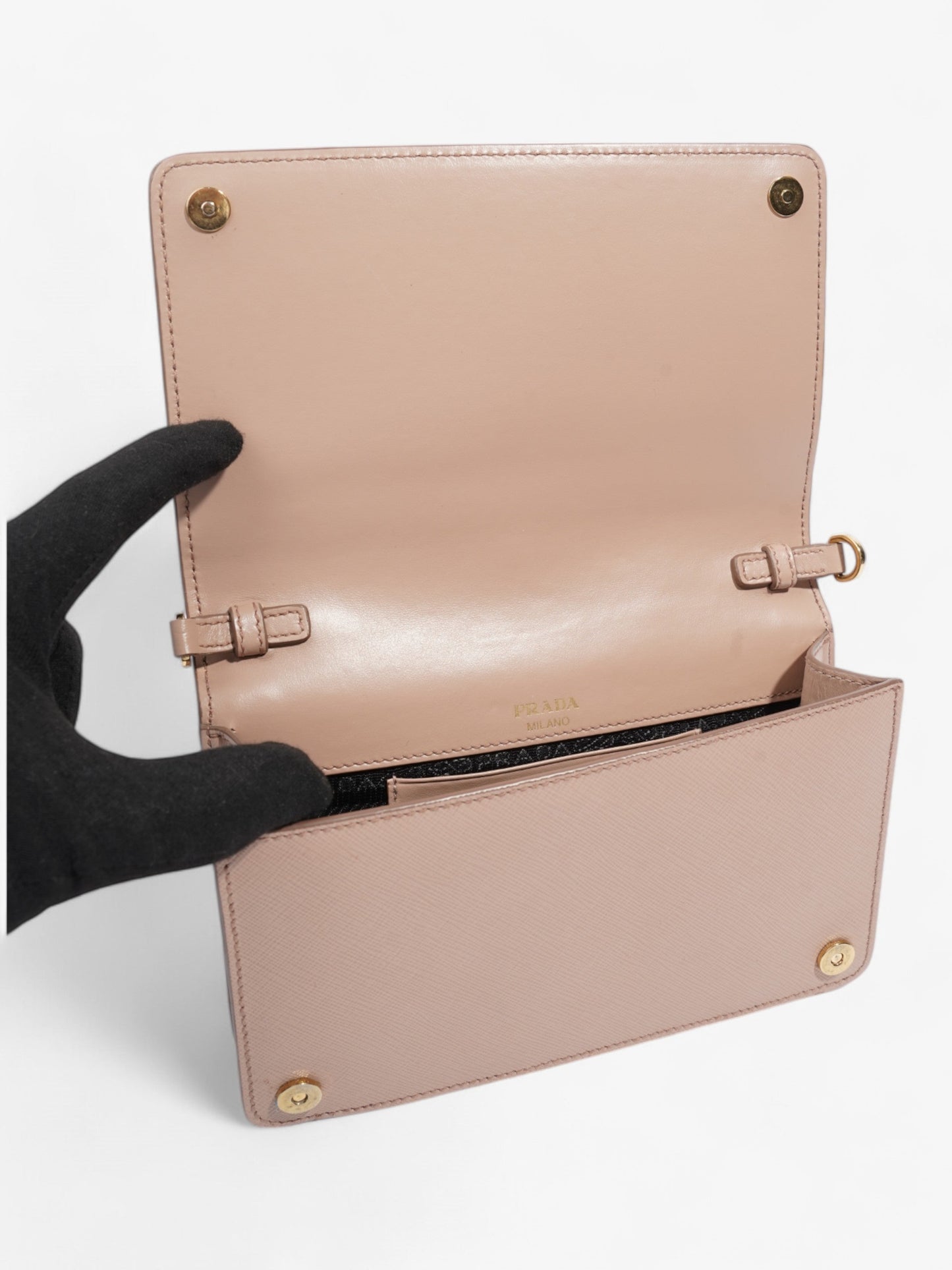 Prada Crossbody Bag Nude Saffiano Leather