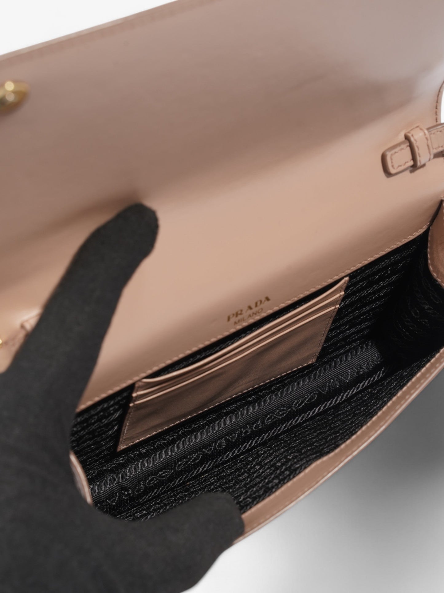 Prada Crossbody Bag Nude Saffiano Leather