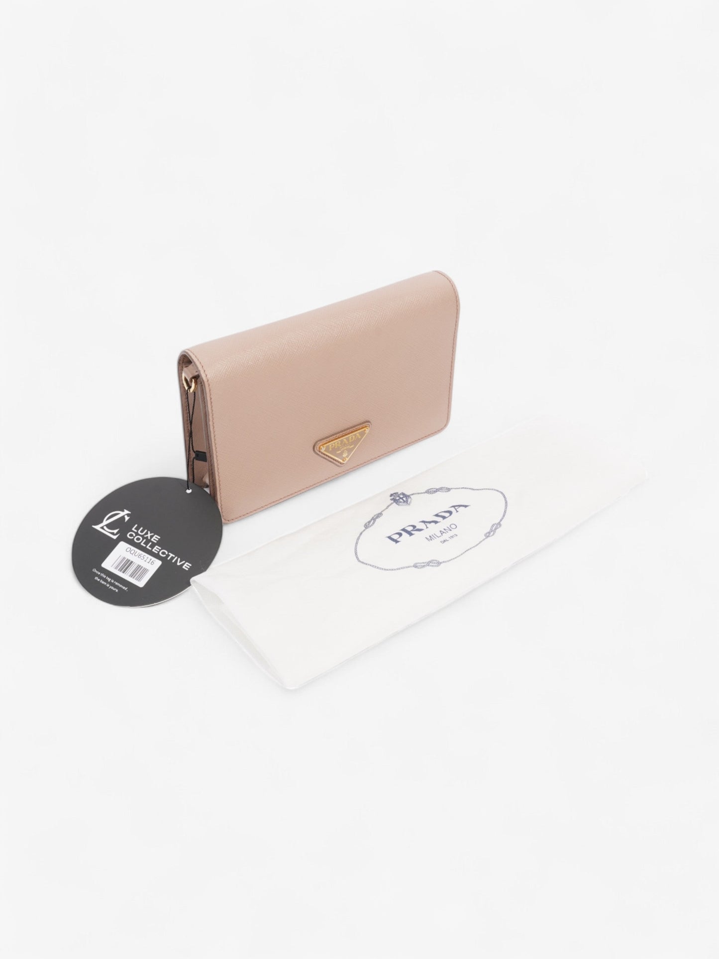 Prada Crossbody Bag Nude Saffiano Leather