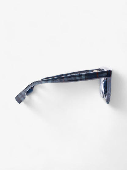 Burberry Cooper Sunglasses Blue Check Acetate 145mm