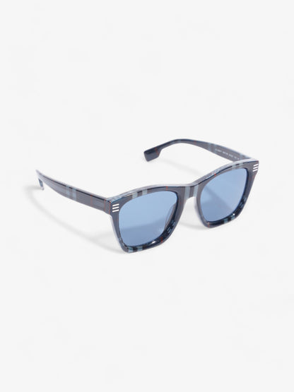 Burberry Cooper Sunglasses Blue Check Acetate 145mm