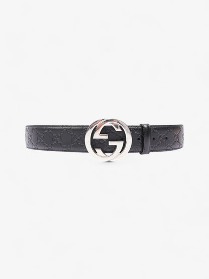 Gucci Interlocking G Belt Black Leather 100cm / 40"
