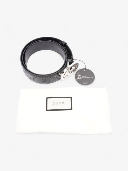 Gucci Interlocking G Belt Black Leather 100cm / 40"
