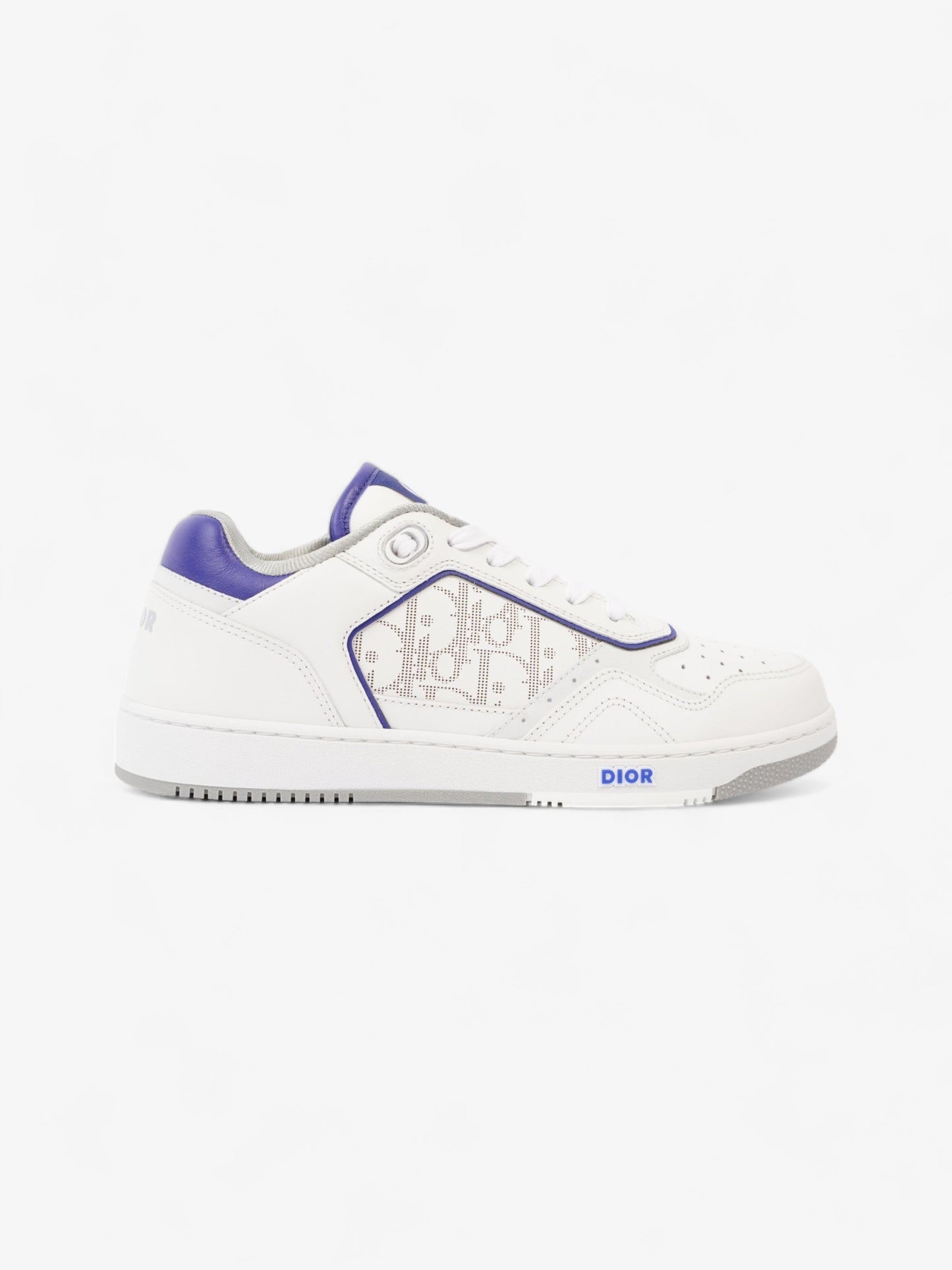Christian Dior B27 Low Top Sneakers  White / Blue Leather EU 40 UK 6