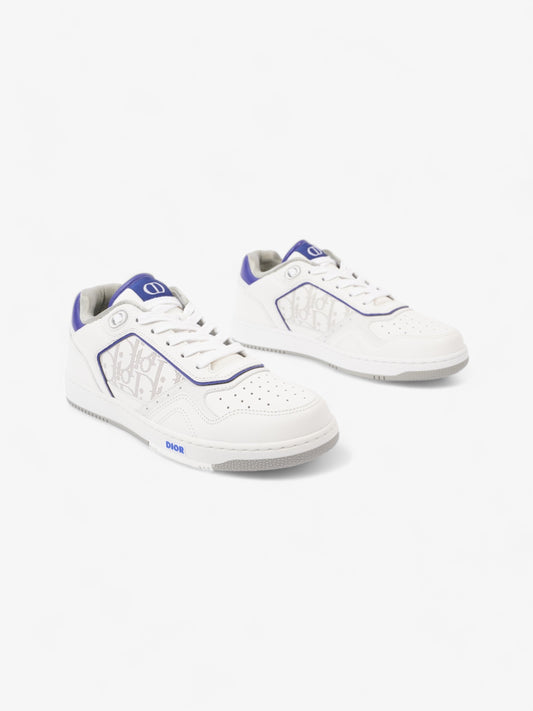 Christian Dior B27 Low Top Sneakers  White / Blue Leather EU 40 UK 6
