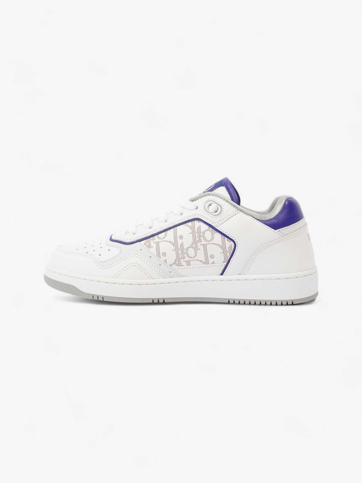 Christian Dior B27 Low Top Sneakers  White / Blue Leather EU 40 UK 6