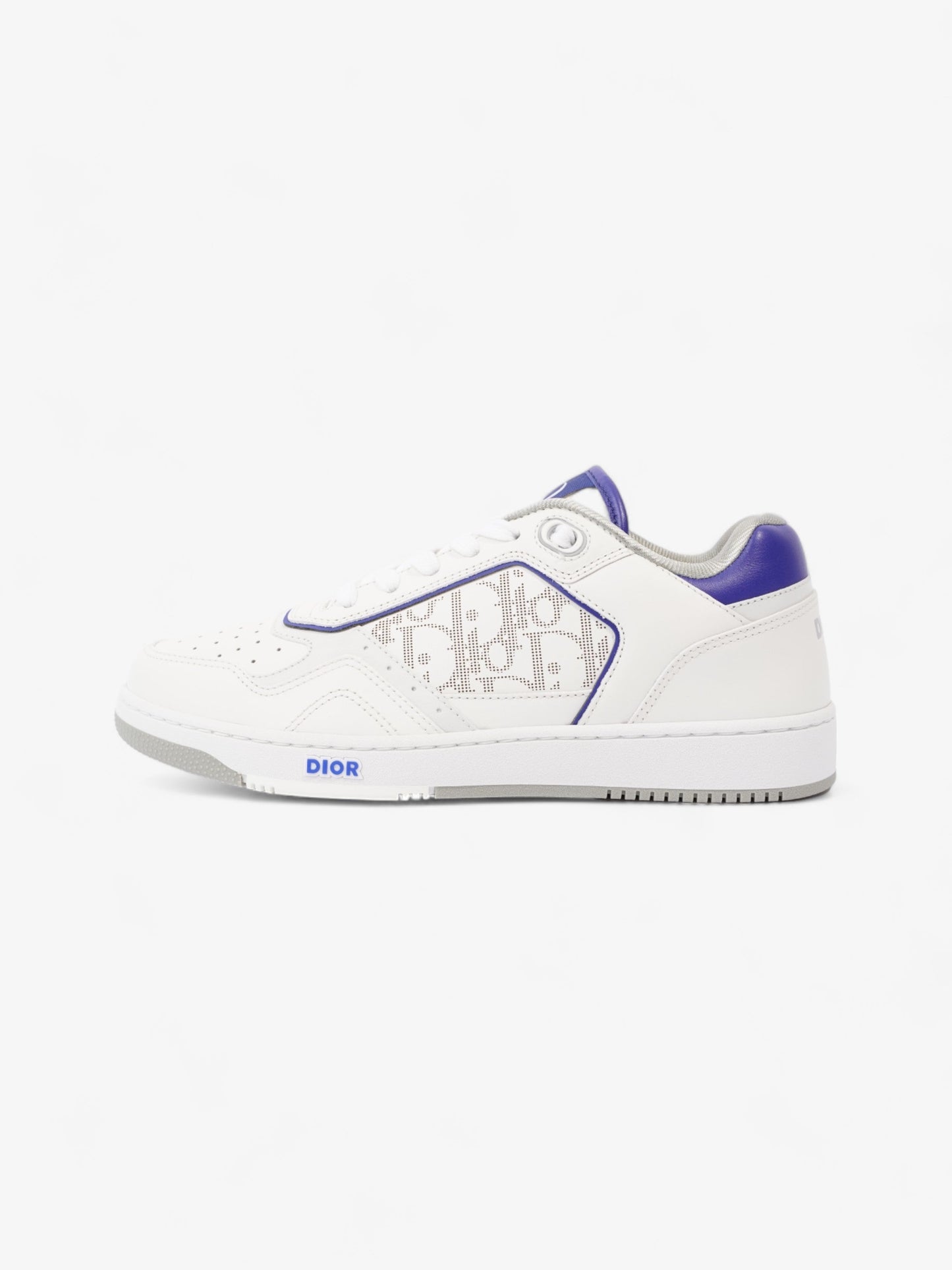 Christian Dior B27 Low Top Sneakers  White / Blue Leather EU 40 UK 6