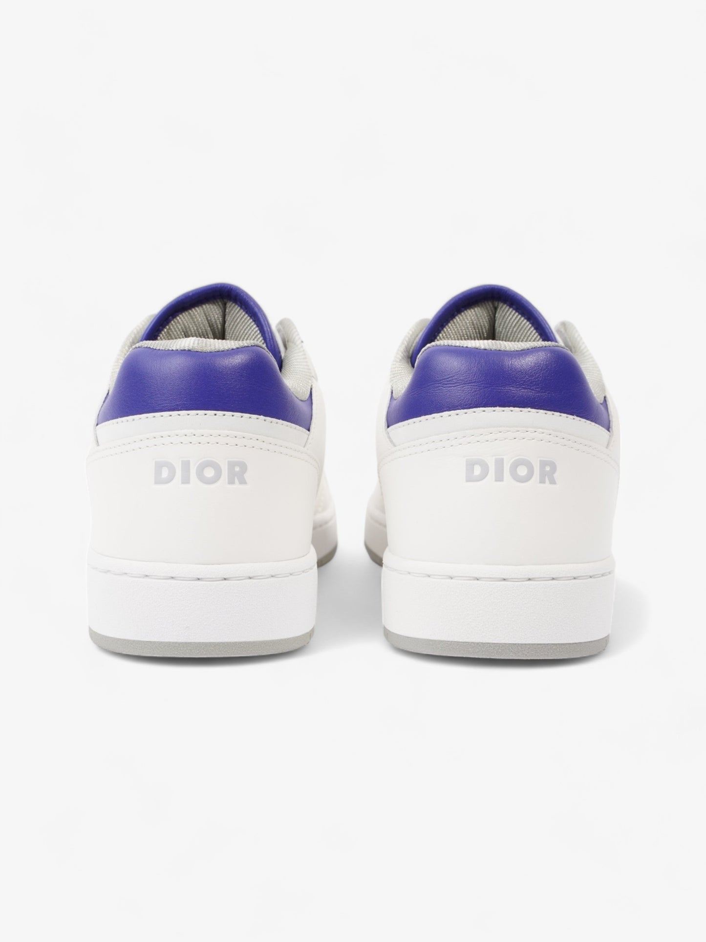 Christian Dior B27 Low Top Sneakers  White / Blue Leather EU 40 UK 6