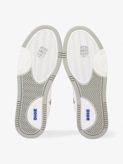 Christian Dior B27 Low Top Sneakers  White / Blue Leather EU 40 UK 6