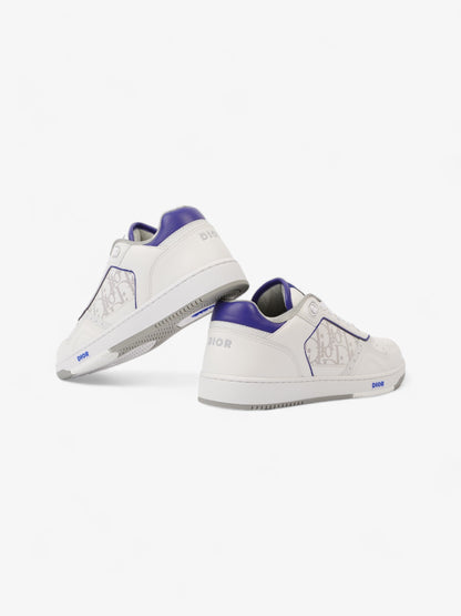 Christian Dior B27 Low Top Sneakers  White / Blue Leather EU 40 UK 6