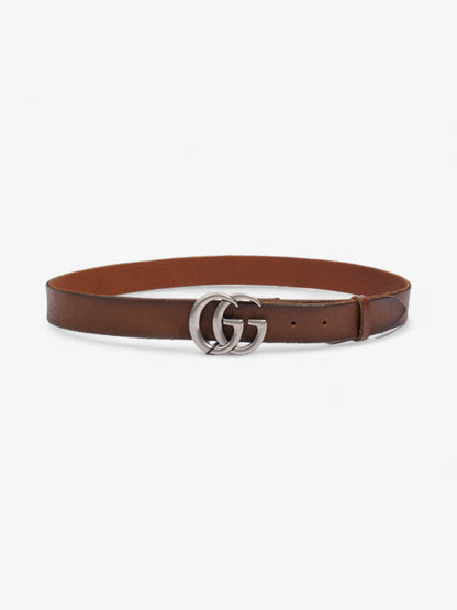 Gucci GG Marmont Thin Belt Tan Leather 90cm 36"