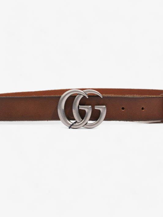 Gucci GG Marmont Thin Belt Tan Leather 90cm 36"