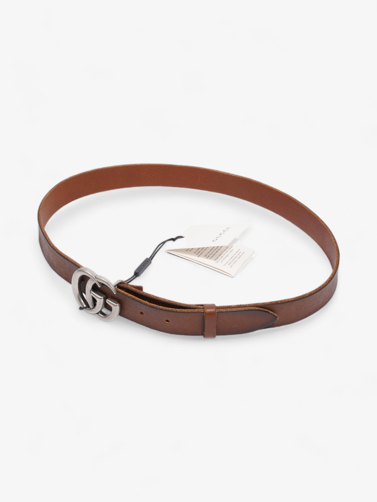 Gucci GG Marmont Thin Belt Tan Leather 90cm 36"