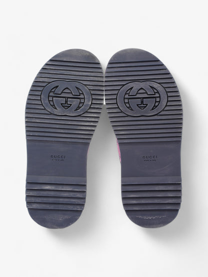 Gucci Crossover Platform Sandal Pink And Navy GG Supreme Canvas EU 36.5 UK 4.5