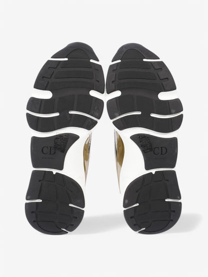 Christian Dior B22 Sneakers White  / Gold / Black Mesh EU 42 UK 8