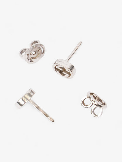 Gucci Interlocking Earrings White Gold White Gold