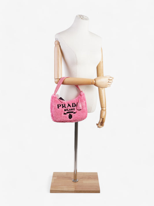 Prada Re-Edition 2000 Pink / Black Fabric Mini